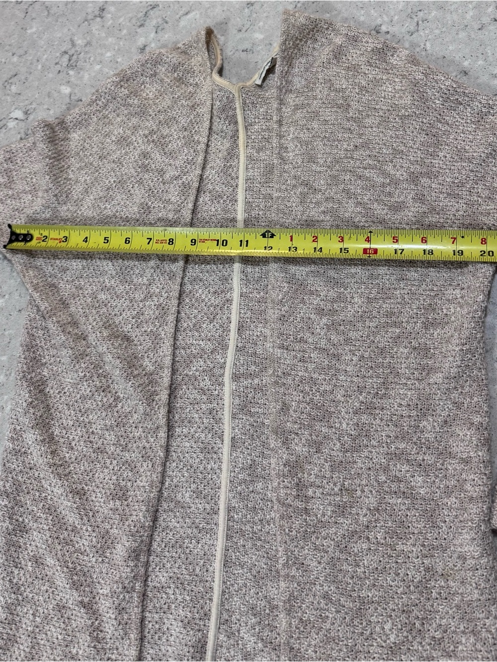 American Eagle Outfitters Taupe Open Front Knit Cardigan-extra small-medium fit - Picture 3 of 4